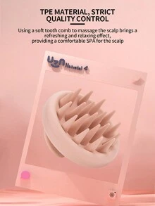 1 pezzo Spazzola per massaggio del cuoio capelluto durante il lavaggio dei capelli, spazzola per la pulizia e il massaggio del cuoio capelluto