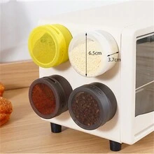 1pc Magnetic Spice Box, Portable Outdoor Camping Seasoning Container, Kitchen Oven Magnetic Container - Multicolor - View 2