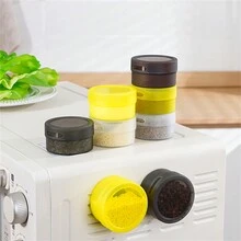 1pc Magnetic Spice Box, Portable Outdoor Camping Seasoning Container, Kitchen Oven Magnetic Container - Multicolor - View 8