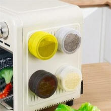 1pc Magnetic Spice Box, Portable Outdoor Camping Seasoning Container, Kitchen Oven Magnetic Container - Multicolor - View 3