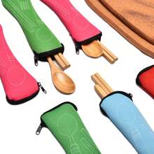 1/2 Chiếc Hộp Bảo Quản Bằng Vải Bền-Chống Rò Rỉ, Chống Rỉ Sét, Túi Đựng Dụng Cụ Di Động Có Dây Kéo-Hoàn hảo Cho Cắm Trại, Dã Ngoại, Trường Học, Văn Phòng, Dụng Cụ Tổ Chức Tại Nhà Và Bảo Quản, Giữ Nĩa, Muỗng Và Dao Sạch Sẽ Và Có Tổ Chức - Nhiều màu - Xem 4