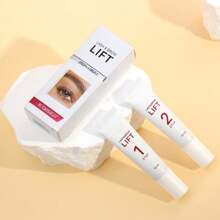 睫毛提升剂 10ml，适用于睫毛和眉毛，蕴含水解蛋白，性质温和，气味清新。包含 1 号烫发液和 2 号固色液。睫毛胶，睫毛胶 - 白色 - 查看 6