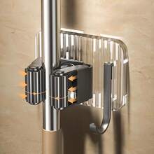 Giá đỡ cây lau nhà không khoan, Giá lau tường phòng tắm, Hộp đựng chổi lau nhà, Móc đa năng, Móc dính đa năng, Móc treo cây lau nhà trong vườn, nhà bếp - Nhiều màu - Xem 6