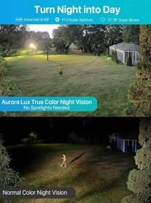 ZOSI C186 Aurora Lux True Color Night Vision 5MP 3K PoE Security Camera ...
