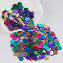 Paillettes Sequins 10mm Lớn Dẹt Tròn Cạnh Lỗ Sequin Lỏng Cho Thủ Công Khiêu Vũ Trang Sức Mặt Dây Chuyền Trang Trí Đám Cưới Phụ Kiện May Vá 20g 500 cái - Nhiều màu - Xem 28