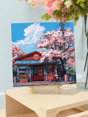 Måla efter siffror för vuxna, akryl lätt måla efter siffror för vuxna nybörjare, DIY-målning efter siffror för present Hemväggdekor 20 W X 20 L/30 W X 30 L