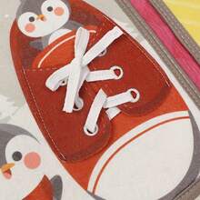 安靜的布書，學習撕裂防護早期三維書，動物形體數字彩色認知書 - 彩色 - 查看 5