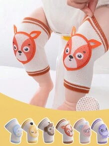 1對0-4歲嬰兒用網眼腿套，嬰兒爬行、行走用膝蓋和手肘護墊，避免受傷 - 彩色 - 查看 2