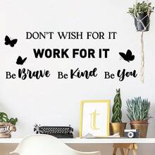 1pc Motivational Wall Stickers Peel And Stick Inspirational Phrases Wall Stickers Positive Quotes Stickers Suitable For Library Home School Office, Study Room, Living Room, Dining Room Wall Art Decoration - Multicolor - View 8