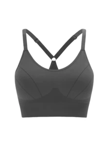 瑜伽 3 件套女士多色运动跑步胸罩、舒适健身内衣、内衣 - 彩色 - 查看 2