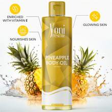 Pineapple Body Oil, 4oz, With Apricot, Jojoba, Avocado Oils & Vitamin E Oil, Fast-Absorbing, Nourishes And Hydrates Skin, Skin Repair, Body Care, Ideal For All Skin Types, Pineapple Fragrance Moisturizer By Yoni Rescue - Multicolor - View 2