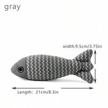 仿真魚形狗玩具，毛絨互動玩具，粗麻耐磨牙寵物用品 - 彩色 - 查看 9