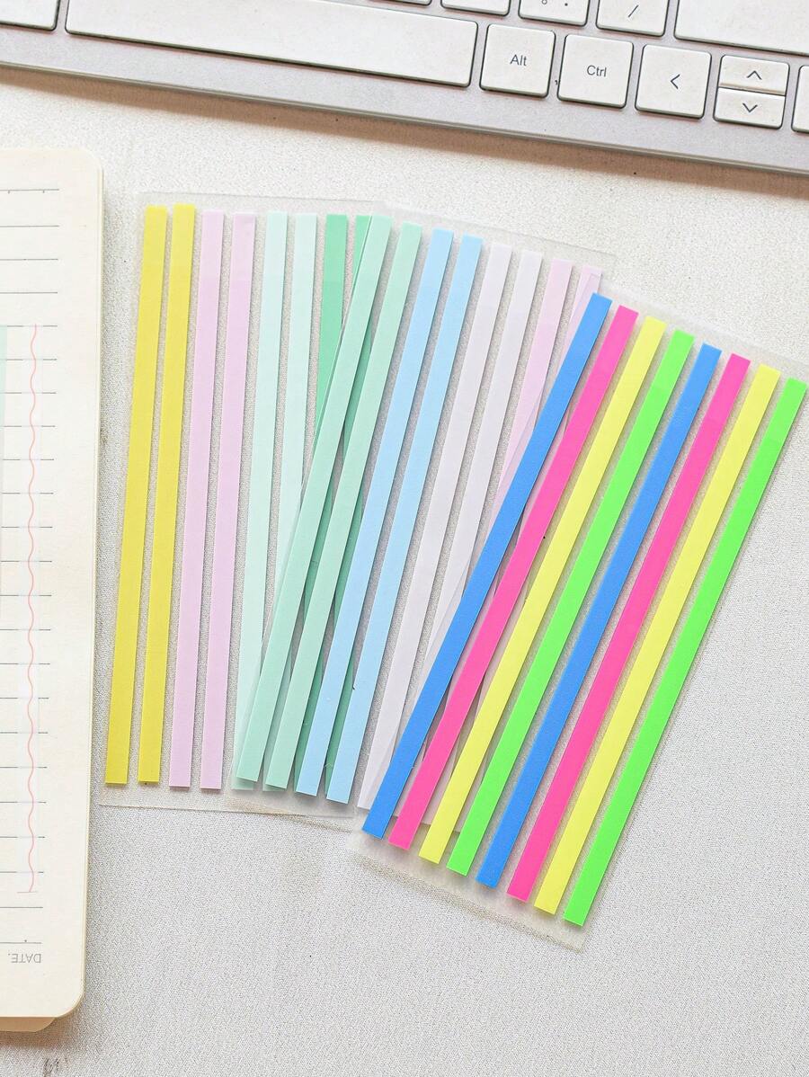 3 Styles Vintage Style PET Translucent Strip Sticky Notes (Morandi ...
