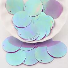 Większe okrągłe cekiny 30 mm PVC płaskie okrągłe cekiny 3 cm Hologram laserowe kolory konfetti Lentejuelas do rękodzieła taniec brzucha odzież akcesoria ślubne 20 g 60 szt.