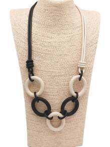 MARLIWOO 1入精美波西米亞風珠寶項鍊，時尚奢華設計女士珠寶飾品