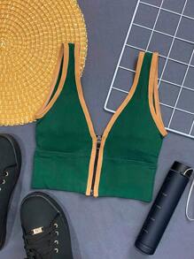 Women Basic Tops - Green - View 1