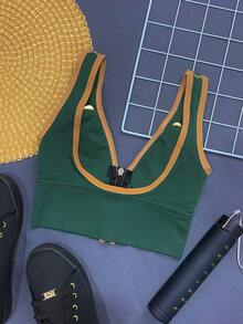 Women Basic Tops - Green - View 2