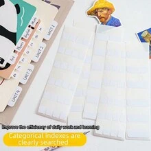 纯色索引贴 分类标签贴 标记贴 超强吸力 白色便签 备忘录 便利贴索引贴 - 白色索引貼 - 查看 1