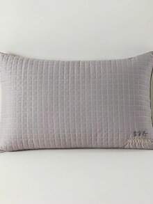 1pc Li Guanqi Soybean Pillow Single-Sided Velvet Pillow Core Gray-High Pillow/Unit - Grey - View 1