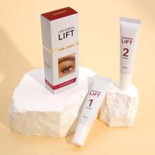 睫毛提升剂 10ml，适用于睫毛和眉毛，蕴含水解蛋白，性质温和，气味清新。包含 1 号烫发液和 2 号固色液。睫毛胶，睫毛胶 - 白色 - 查看 8