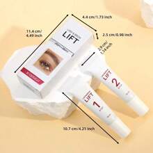 睫毛提升剂 10ml，适用于睫毛和眉毛，蕴含水解蛋白，性质温和，气味清新。包含 1 号烫发液和 2 号固色液。睫毛胶，睫毛胶 - 白色 - 查看 9