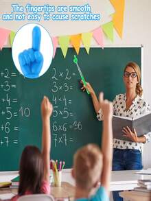 1 pieza Indicador telescópico, palo extensible de puntero de dedo, mini batuta para conducir y leer en el aula - Multicolor - Ver 2