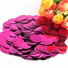 20g 180pcs Paillettes 2cm Round Sequins Side Hole Loose Sequin 20mm Mix Color For Jewelry Making Diy Sewing Garment Craft Wedding Dress Decor