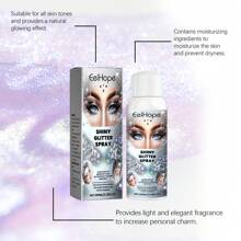 Shiny Glitter Spray For Hair And Body, Ideal For Parties And Festivals - White - View 3