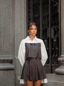 Women Two-Piece Outfits - Grey - View 5