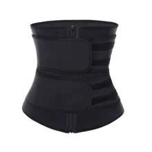 1件装束腰塑身衣，健身腰带，减肥塑形，促进排汗，运动束腰带，适合体重45-58公斤，健身、户外、桑拿、健身房背部支撑，塑形腰带，收腰带，胸部压缩束带 - 黑色 - 查看 10