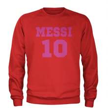 World Soccer Futbol Miami Adult Crewneck Sweatshirt - 紅色 - 查看 1