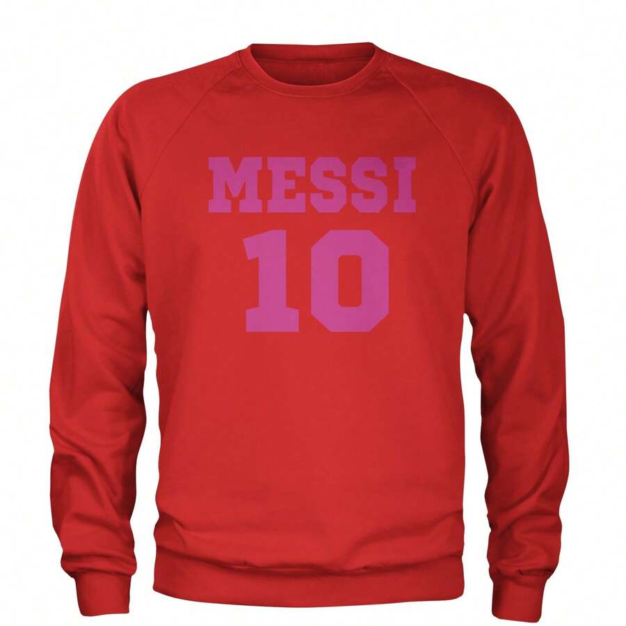 World Soccer Futbol Miami Adult Crewneck Sweatshirt - 紅色 - 查看 1