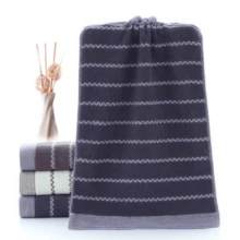 3pcs/Set Watermark Patterned Thickened Towels, Household Daily Use Soft Quick-Drying Face Wash Towels - Multicolor - View 7