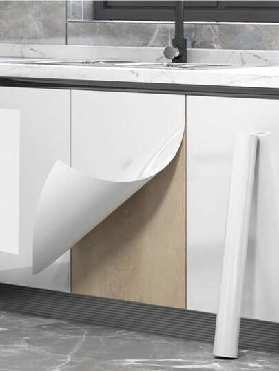 1roll Wit Furniture, Bright Kitchen Vinyl Adhesive Paper Self Wallpaper Cabinets, Tables, Waterproof Doors view 8