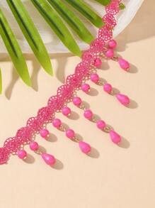 1pc Women's Halloween Black Spiderweb Crystal Necklace, Casual Or Party Wear, Multi-Color Pendant Necklace, Ideal Gift For Mother's Day Or Friends - Black - View 11