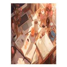 1入組學習氛圍無框門壁藝術裝飾，堅固耐用的鐵片畫，適用於咖啡廳、地下室、車庫、俱樂部、商店、餐廳、家居室內外裝飾 - 彩色 - 查看 6