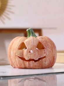 1pc Halloween Smiling Pumpkin House Decoration Ornament For Fish Tank, Office Desk And Home Entrance Best Gifts Birthday Home Decor Halloween Decor Room Decor