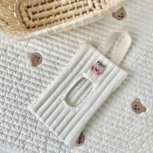 1pc Embroidery Cartoon Animal Design Tissue Storage Box For Car, Portable Hand-Carry Bag With Drawstring Closure Baby Shower Family Decorations Gifts - Tissue Box Hanging Bag - View 12