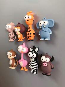 8 peças/1 peça Ímãs de Geladeira, Ímãs de Geladeira Cartoon, Ímãs Decorativos Fofos, Ímã de Geladeira Personalizado para Cozinha, Escritório, Quadro Branco, Armário e Lava-louças, Decoração de Cozinha, Decoração Doméstica, Presentes para o Dia das Mães(Devido à produção artesanal, o produto pode apresentar defeitos)