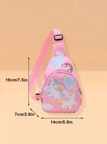 2pcs Unicorn Themed Set For Girls Including Baseball Cap And Bag; Suitable For Stylish Outfits And Storage, Perfect For Back To School Season