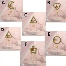 1pc Natural Crystal Dreamcatcher Wind Chime Pendant With Handmade  Rope, Featuring Leaves, Flowers, Butterflies, Tree Leaves, Moon, Sun, And Crystal Balls, Garden Hanging Decoration, Gift - Multicolor - View 10