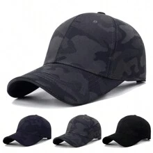 1pc Men's Adjustable Camouflage Print Baseball Cap, Outdoor Sports, Sun Protection, Casual, For Spring Autumn Travel, Beach Party Halloween - Multicolor - View 1