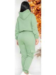 Women Sweatshirts - Màu xanh Ô liu - Xem 3