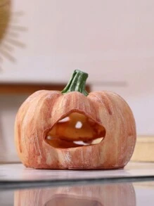 1pc Halloween Smiling Pumpkin House Decoration Ornament For Fish Tank, Office Desk And Home Entrance Best Gifts Birthday Home Decor Halloween Decor Room Decor