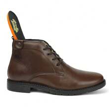 Men High-Top Leather Riding Boots - Rỉ Nâu - Xem 3