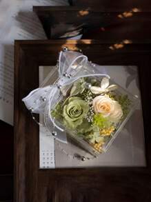 1PC Acrylic Box In The Shape Of A Perfume Bottle, Suitable For Storage Boxes Such As Eternal Flower Decorative Containers, Holiday Gift Boxes, Etc - Transparent - View 6