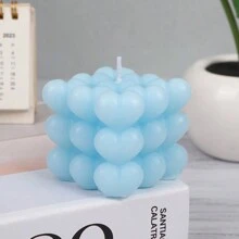 1 Stück herzförmige Aromatherapie-Kerze zum Selbermachen, 5 Farboptionen, handgefertigt mit leichten Farbvariationen