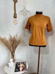 Women Blouses - Camel - View 5