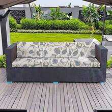 1 Vỏ Gối Sofa Sân Vườn Chống Thấm Nước In Hình, Vỏ Gối Đàn Hồi Thay Thế Ngoài Trời Cho Ghế Sofa, Vỏ Đệm Ghế Linh Hoạt, Tấm Bảo Vệ Nội Thất Hiên Nhà & Sân Vườn - Màu be - Xem 10