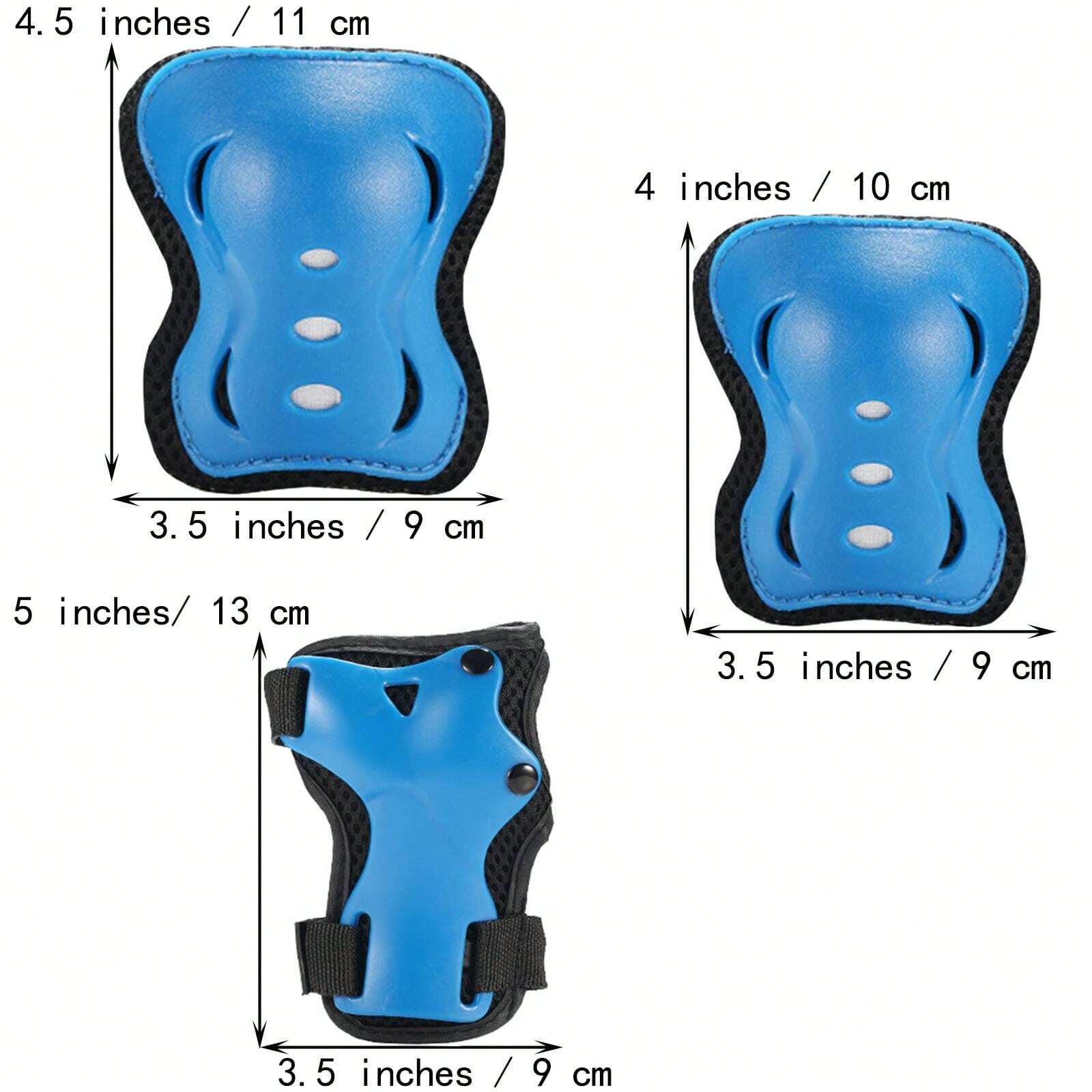 Knee Pads Elbows Pads Wrist Guards 6 In 1 Protective Gear Set For